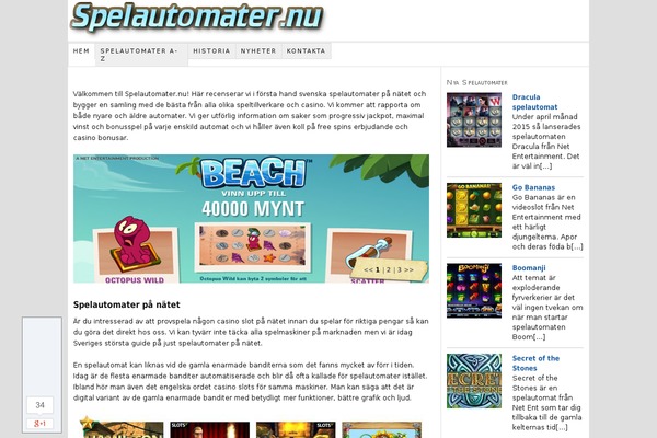 spelautomater.nu site used Thesis 1.8.3