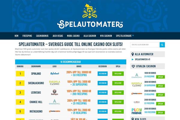 spelautomater.se site used Spelautomater.se-child