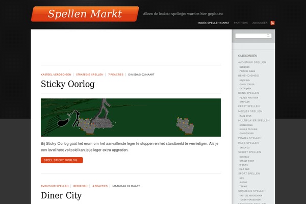 spellenmarkt.nl site used Sharp_orange