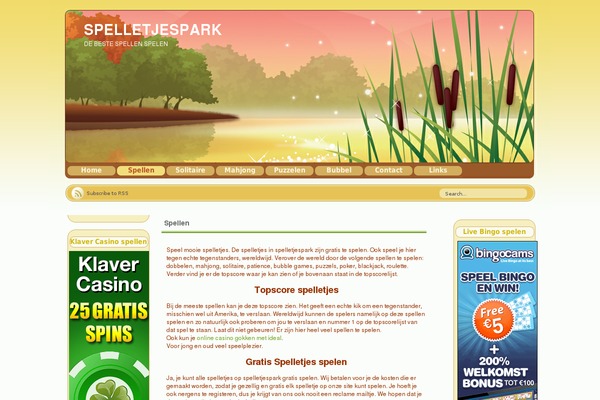 WordPress website example screenshot