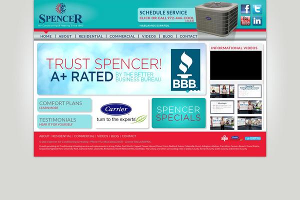Spencer theme site design template sample