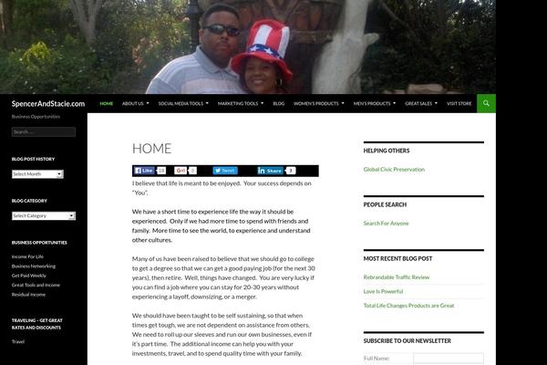 Twenty Fourteen theme site design template sample