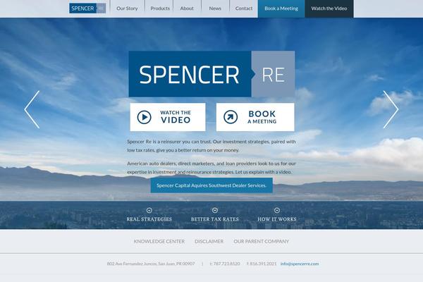 Spencer theme site design template sample