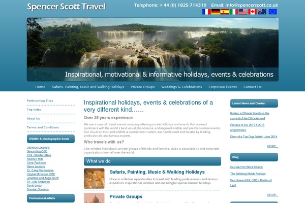 spencerscotttravel.com site used Spencer-scott-responsive