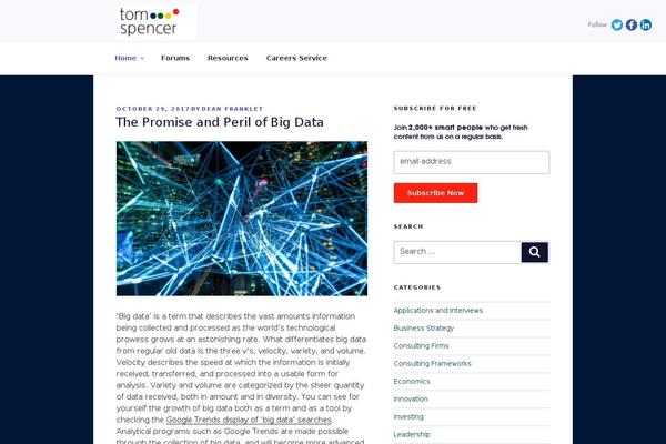 WordPress website example screenshot