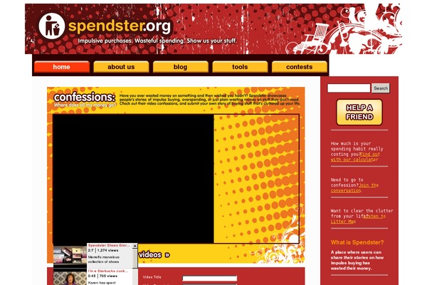 spendster.org site used Spendster