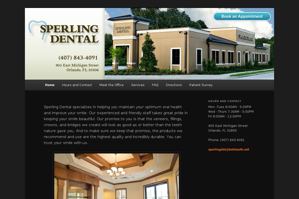 sperlingdental.com site used Twentyeleven-sperling