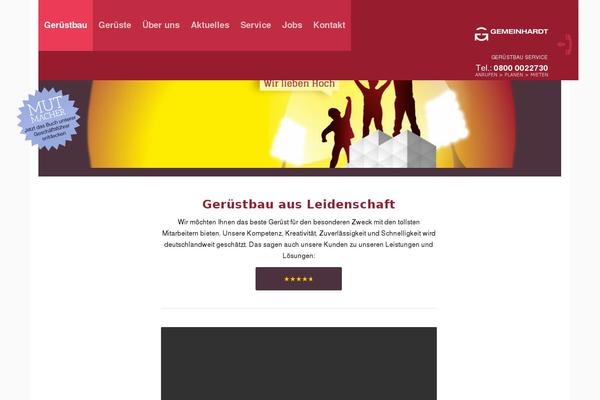 Enfold theme site design template sample