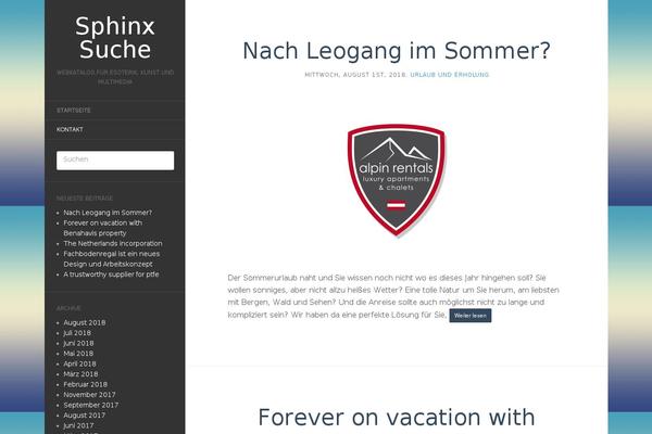 sphinx-suche.de site used Flat2