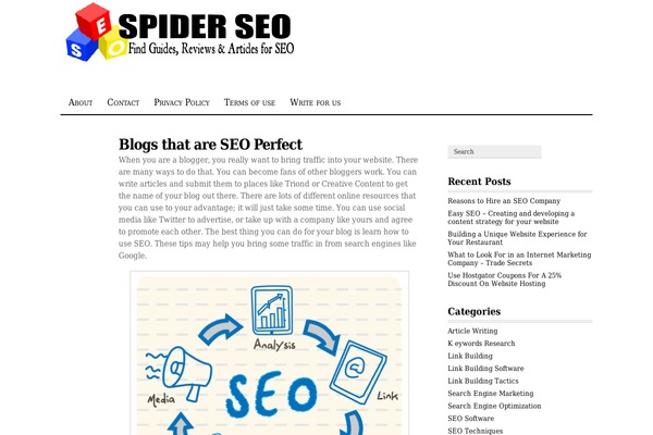 WordPress website example screenshot