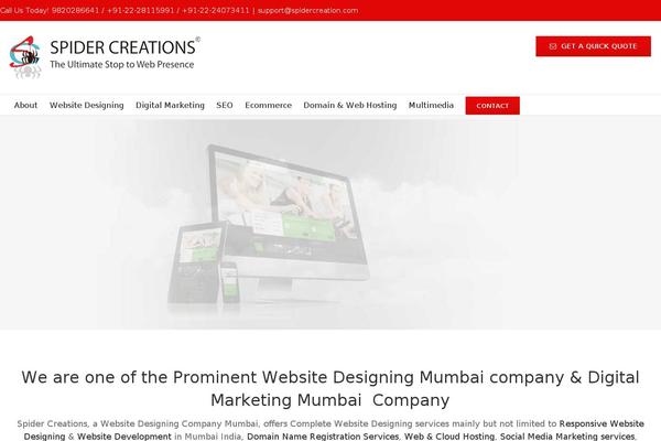 spidercreation.com site used Spidermedia