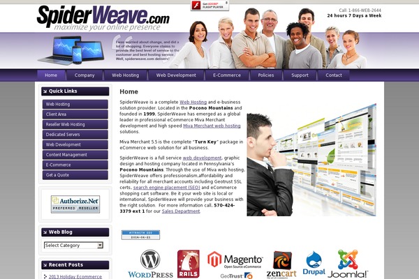 spiderweave.us site used Spiderweave