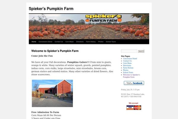 spiekerspumpkinfarm.com site used Twentyten-copy