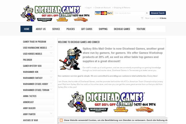 Random Banner website example screenshot