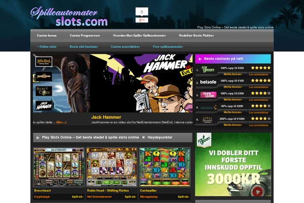 spilleautomaterslots.com site used Gamenow