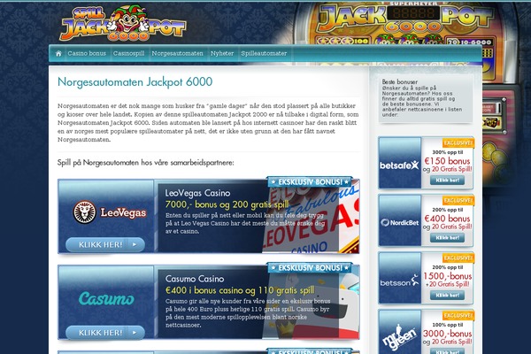 spilljackpot6000.com site used Jackpot