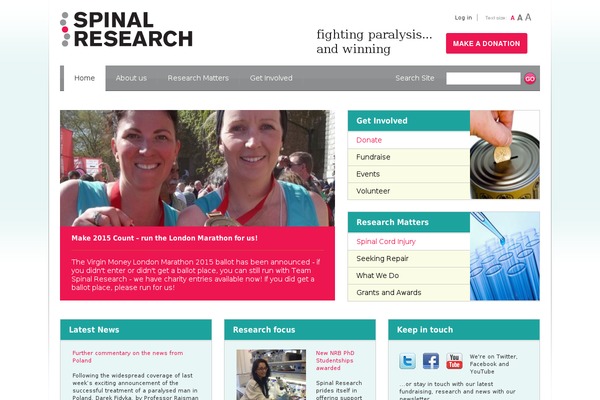 spinal-research.org site used Spinal