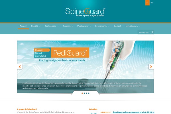 spineguard.fr site used Spineguard