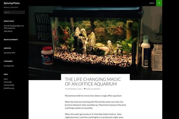 Twenty Fourteen theme site design template sample