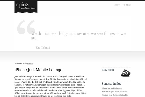 WordPress website example screenshot