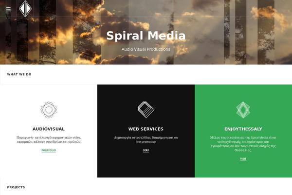 spiralmedia.gr site used Creative Portfolio Responsive