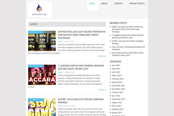 Point theme site design template sample
