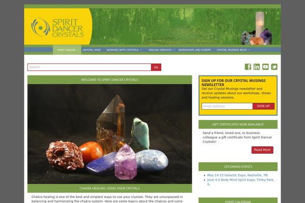spiritdancercrystals.com site used Bootstrap-to-wp