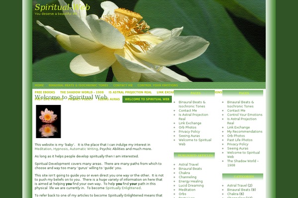 spiritual-web.com site used Nature-flower