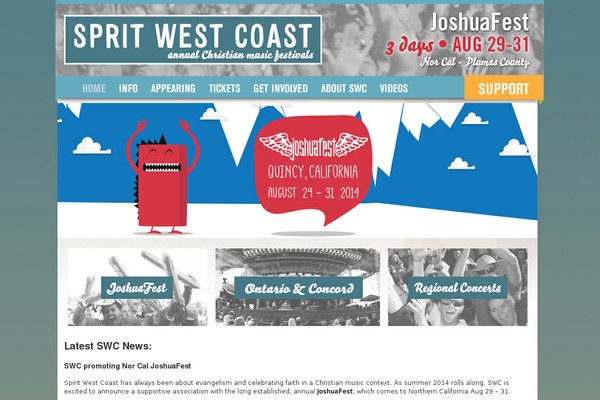 spiritwestcoast.org site used Spiritwestcoast