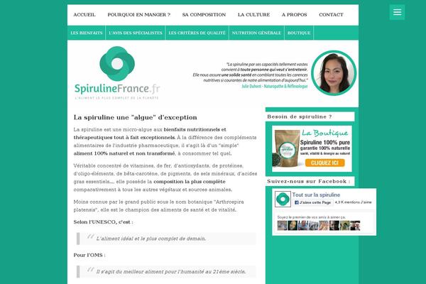 spirulinefrance.fr site used Spiruline