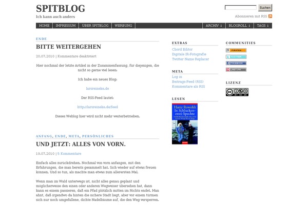 spitblog.de site used W2