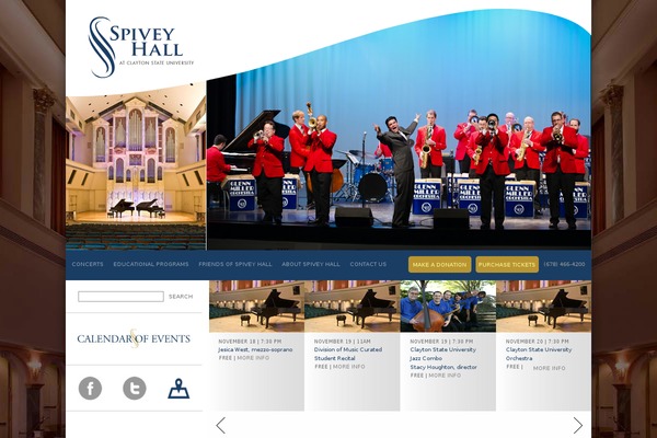 spiveyhall.org site used Spivey