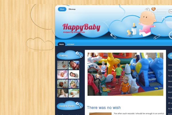 Happybaby theme site design template sample
