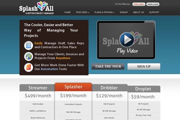 splashall.com site used Splashall-theme