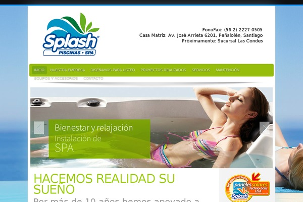 splashpiscinas.cl site used Splashpiscina