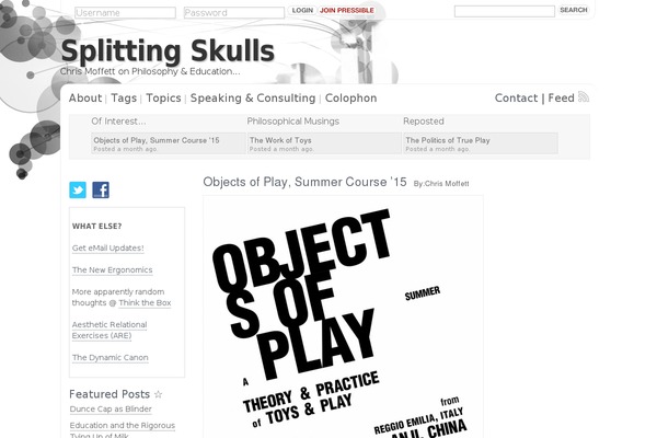 splittingskulls.com site used Pressible-theme