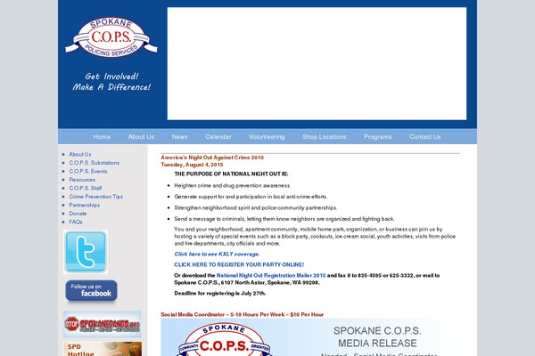 spokanecops.org site used Cops