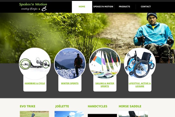 Sportie website example screenshot