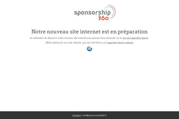 sponsorship360.fr site used Sponsorship