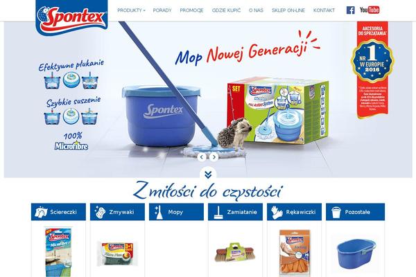 spontex.pl site used Spontex