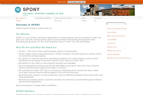 WordPress website example screenshot