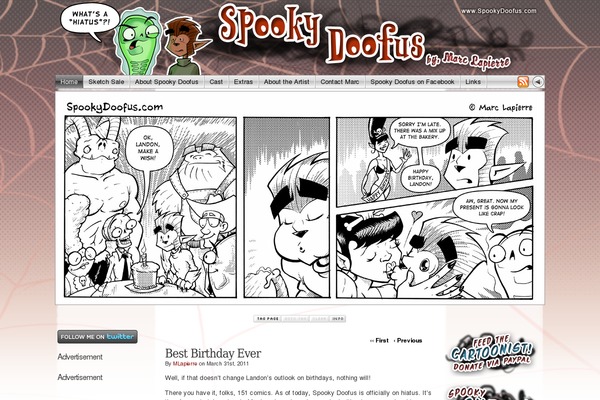 spookydoofus.com site used Comicpress-2.8