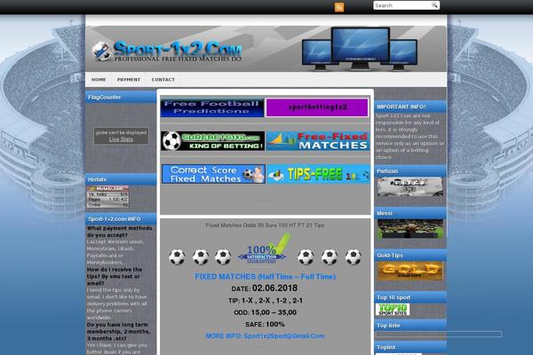 sport-1x2.com site used Sport1x2