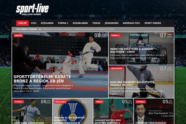 sport-live.hu site used Sportlive