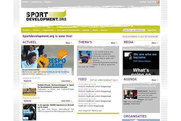 sportdevelopment.org site used Sportdevelopment