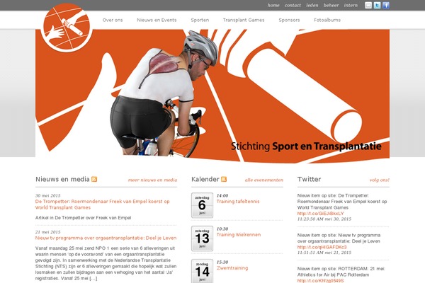 sportentransplantatie.nl site used Sportentransplantatie