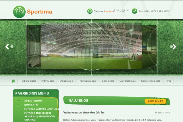 sportima.lt site used Sportima