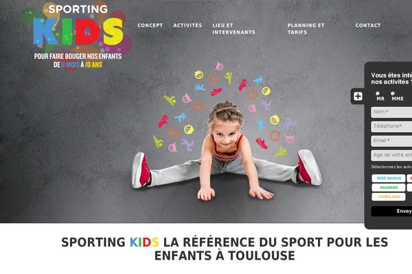 sporting-kids.fr site used Sportingkids