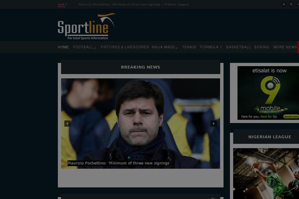 sportlineng.com site used Wp-sparkler