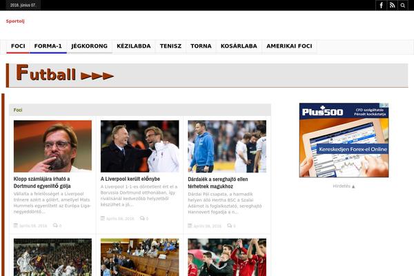 sportolj.com site used Multinews